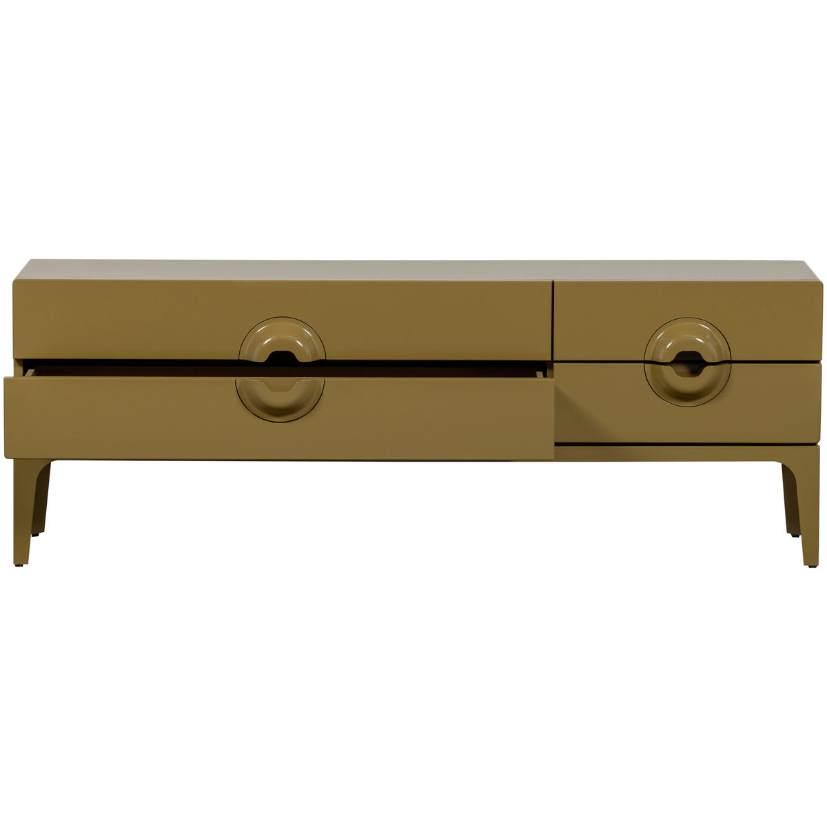 LOWBOARD Merge 160/57/44 cm 4 Schublade(n)  - Honig, Design, Holz (160/57/44cm) - Livetastic