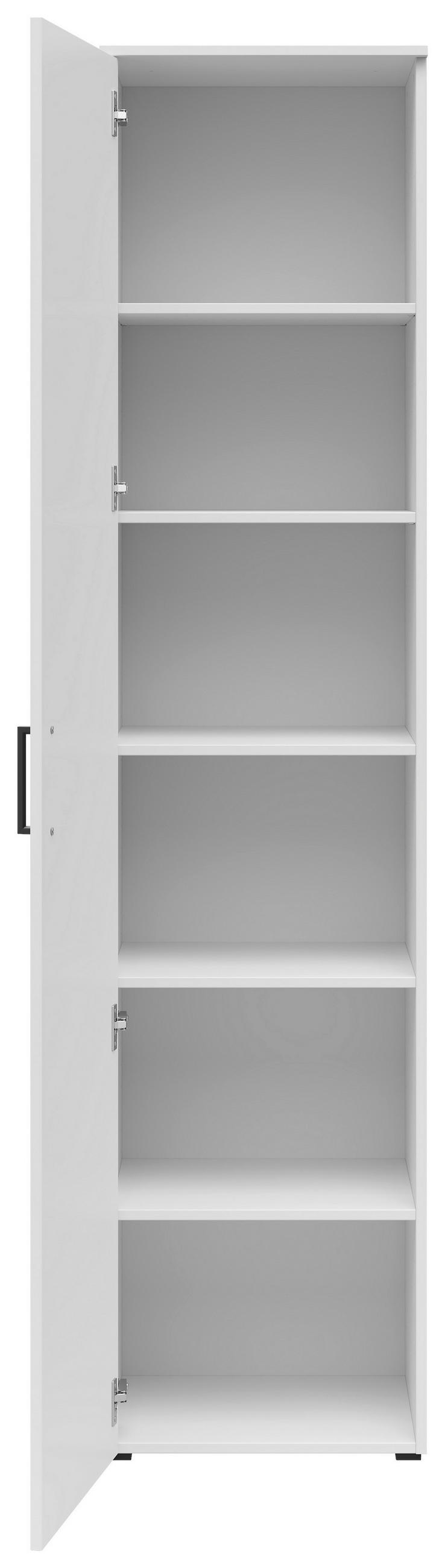 MEHRZWECKSCHRANK 45/195/40 cm  - Weiss/Anthrazit, Modern, Holzwerkstoff/Kunststoff (45/195/40cm) - Carryhome