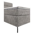 BOXSPRINGBETT 140/200 cm  in Grau  - Schwarz/Grau, Design, Textil/Metall (140/200cm) - Esposa