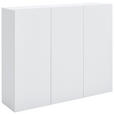 SCHUHSCHRANK Weiß  - Weiß, Design, Holzwerkstoff (120/100/34cm) - Hom`in
