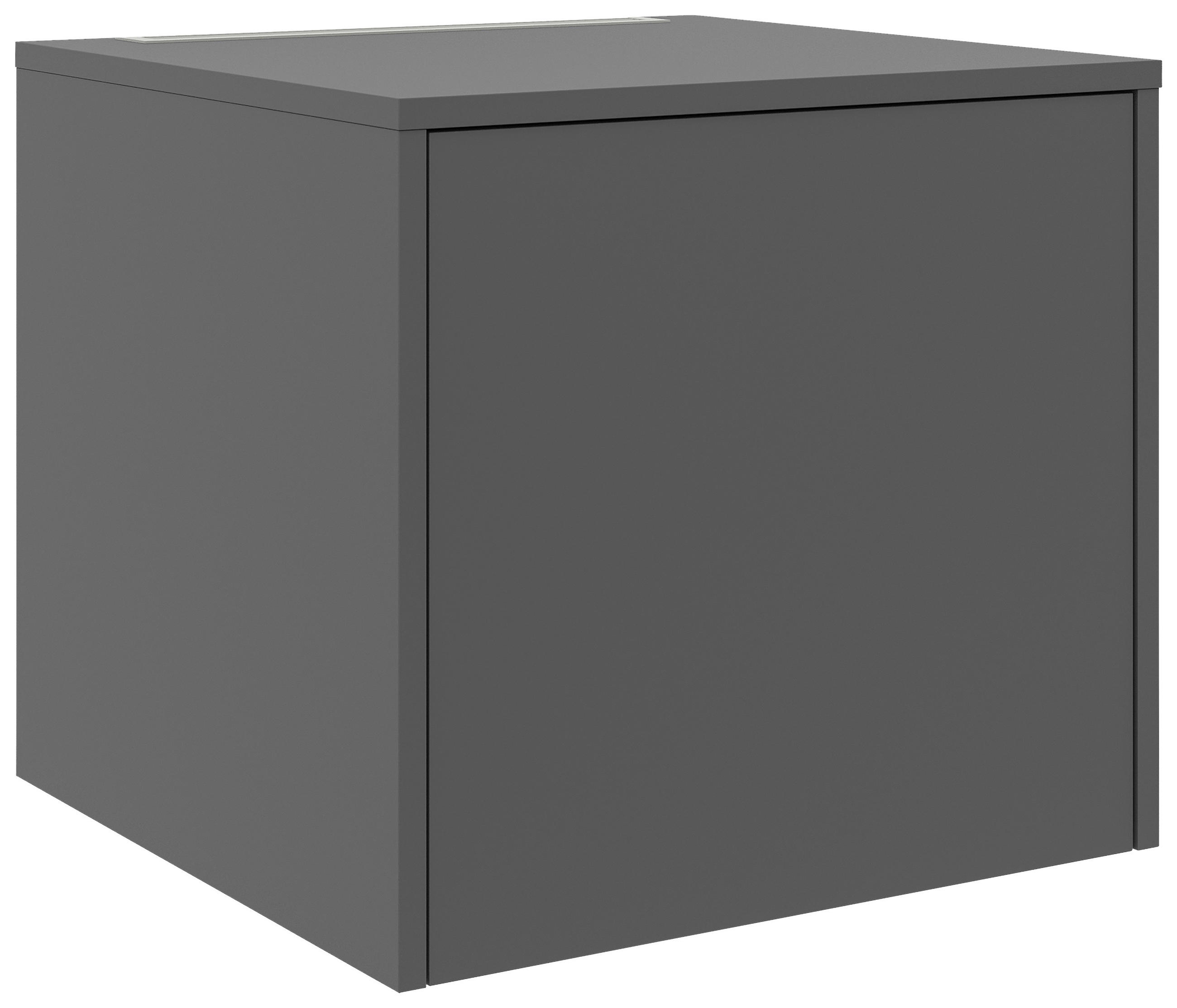 AUFSATZSCHRANK 67,5/58,2/67,5 cm  in  - Anthrazit, Basics, Holzwerkstoff (67,5/58,2/67,5cm) - Xora