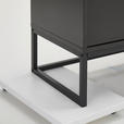 LOWBOARD  in 180/58/40 cm  - Schwarz/Grau, Design, Holzwerkstoff/Metall (180/58/40cm) - Novel
