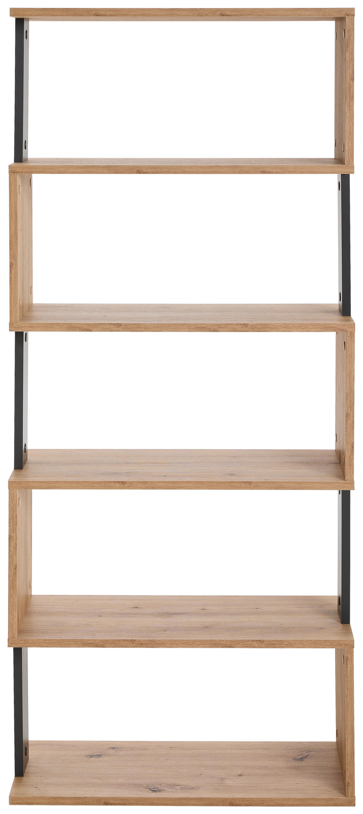 REGÁL, antracitová, dub artisan, 70/161/30 cm - antracitová/dub artisan, Basics, kompozitní dřevo (70/161/30cm) - Xora