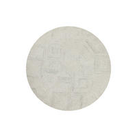 WEBTEPPICH Wohnzimmer 180 cm Hamptons Thirtythree Elfenbein rund  - Elfenbein, Design, Textil (180cm) - WECON HOME