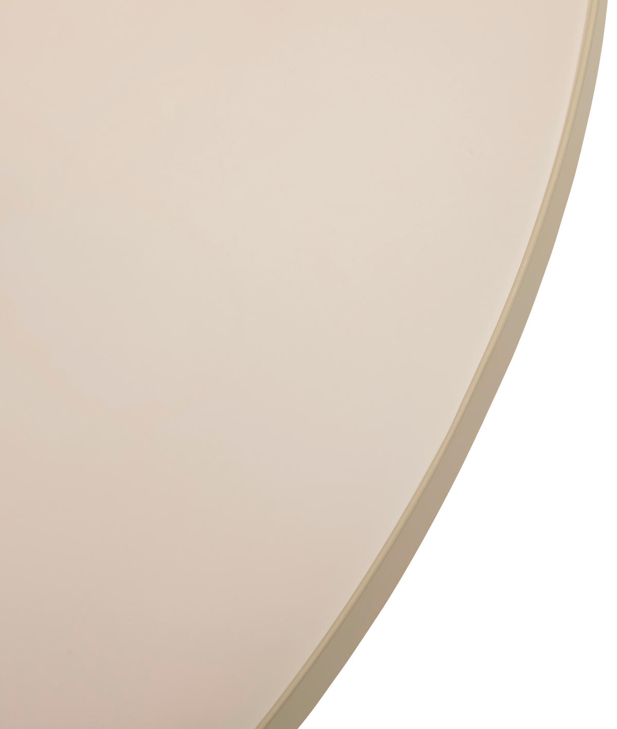 COUCHTISCH Kristallglas 81/81/40 cm rund Creme  - Creme, Design, Glas/Metall (81/81/40cm) - Livetastic