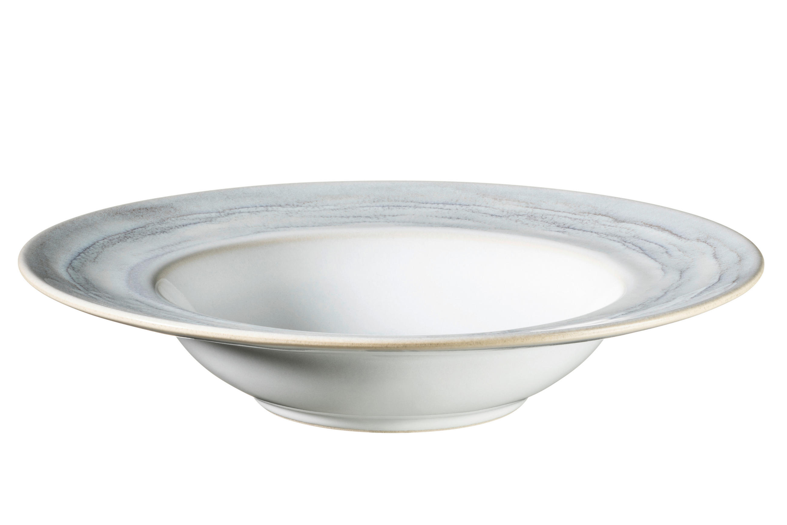 PASTATELLERSET TIEFER SEE 4-teilig  - Hellgrau/Weiß, Basics, Keramik (27/5.5cm) - Gipfelstück