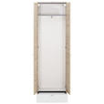 GARDEROBENSCHRANK 60/200/34 cm  - Eichefarben/Silberfarben, Design, Holzwerkstoff/Metall (60/200/34cm) - Moderano