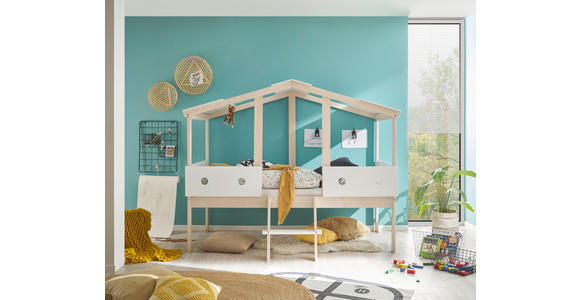 HAUSBETT Lattenrost 90/200 cm  in Weiß, Kieferfarben  - Naturfarben/Weiß, KONVENTIONELL, Holz (90/200cm) - Xora