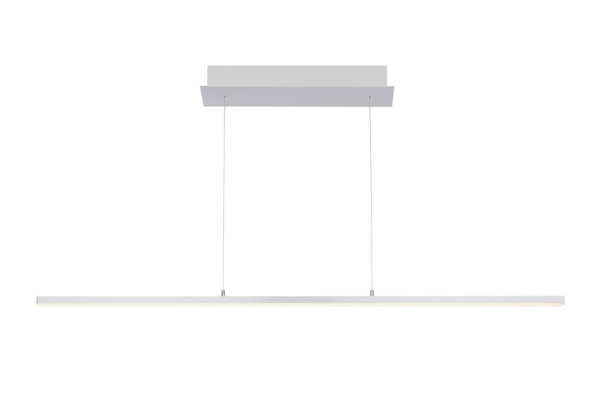 ZÁVĚSNÉ LED SVÍTIDLO, 115/13/200 cm  - barvy hliníku, Basics, kov/plast (115/13/200cm) - Novel