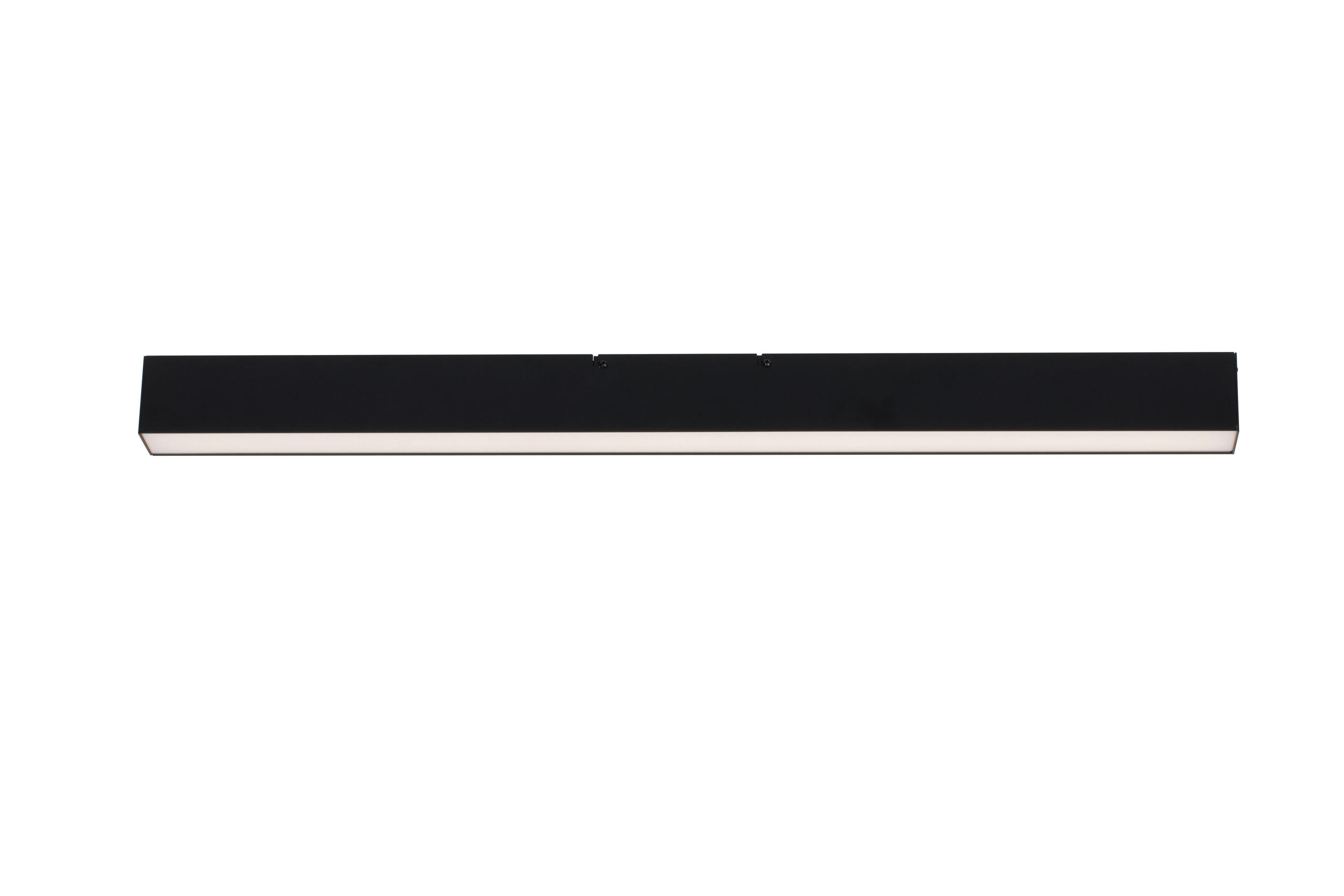 LED-DECKENLEUCHTE Rijeka 100/7,7/6 cm   - Schwarz, Design, Kunststoff/Metall (100/7,7/6cm) - Novel