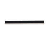 LED-DECKENLEUCHTE Rijeka 100/7,7/6 cm   - Schwarz, Design, Kunststoff/Metall (100/7,7/6cm) - Novel