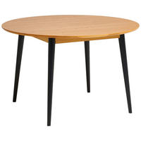 ESSTISCH in Holz 120/120/75 cm  - Schwarz/Naturfarben, MODERN, Holz (120/120/75cm) - Livetastic