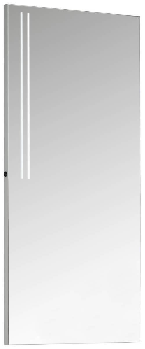 BADEZIMMERSPIEGEL 50/109/3 cm  - Silberfarben/Alufarben, MODERN, Glas/Metall (50/109/3cm) - Novel