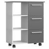 ALLZWECKWAGEN 68/38/85 cm  - Weiss/Anthrazit, Design, Holzwerkstoff (68/38/85cm) - MID.YOU
