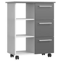 ALLZWECKWAGEN 68/38/85 cm  - Weiss/Anthrazit, Design, Holzwerkstoff (68/38/85cm) - MID.YOU