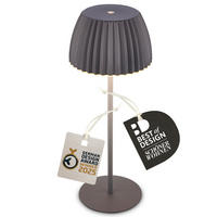 AKKU-TISCHLEUCHTE 14,5/36,5 cm  - Schwarz, Basics, Kunststoff/Metall (14,5/36,5cm)