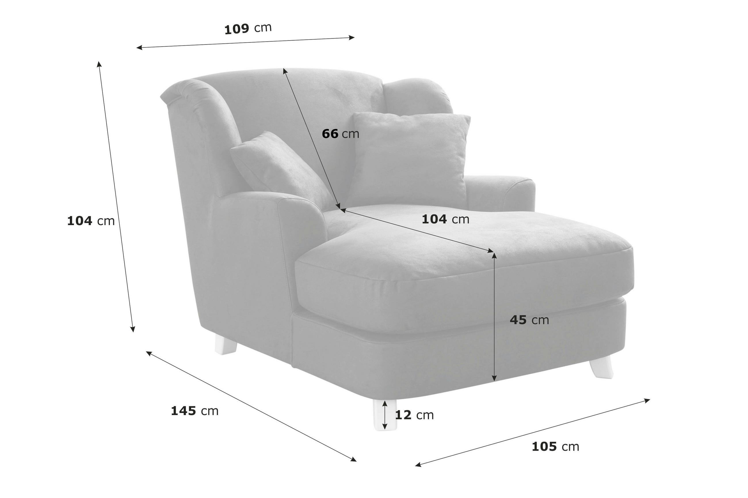 XXL-SESSEL - Dunkelgrün/Dunkelbraun, MODERN, Holzwerkstoff/Textil (109/104/145cm) - Sit & More