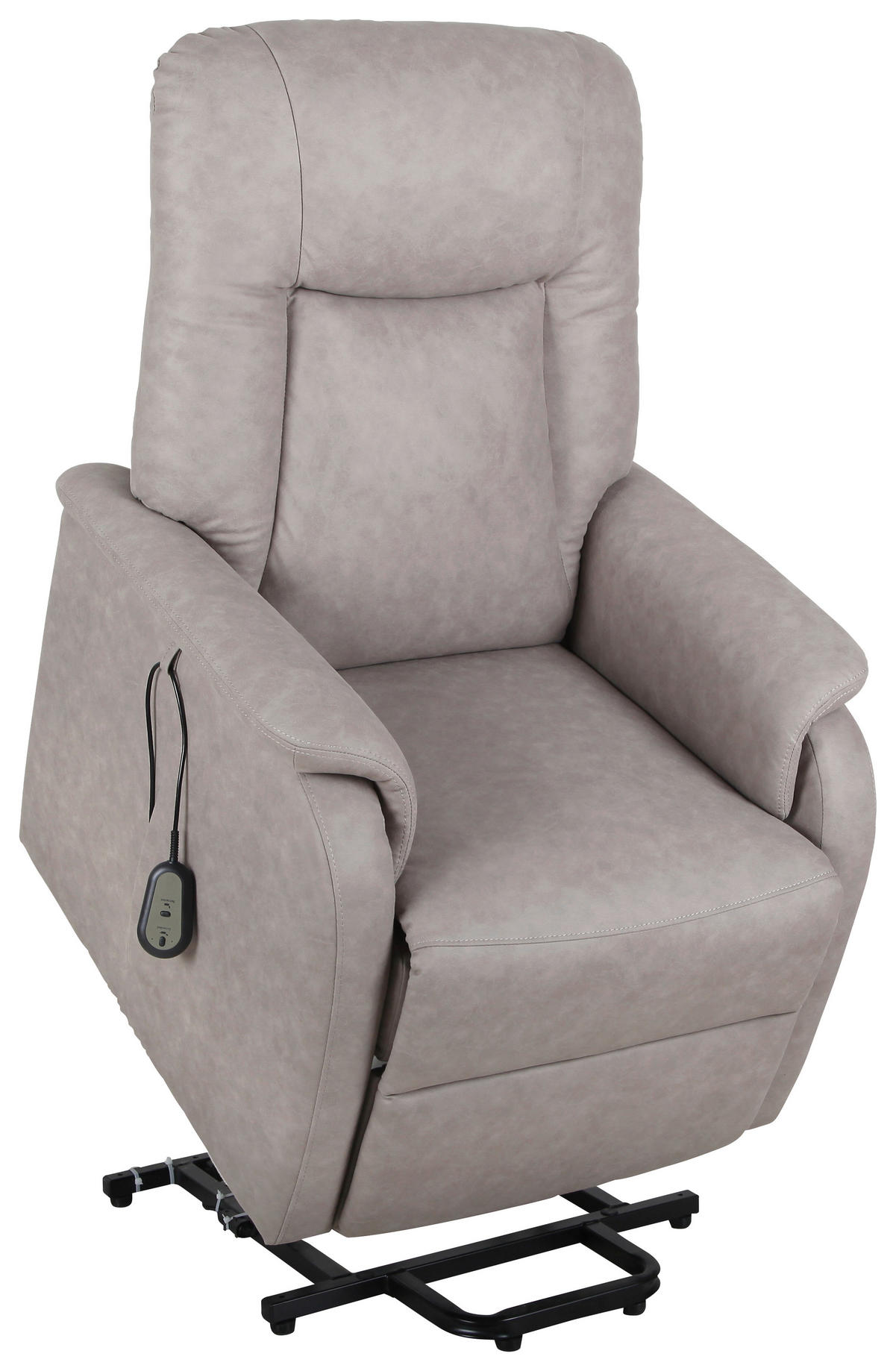 FERNSEHSESSEL Mikrofaser Grau  - Schwarz/Grau, Konventionell, Holz/Kunststoff (75/111/93cm) - Cantus