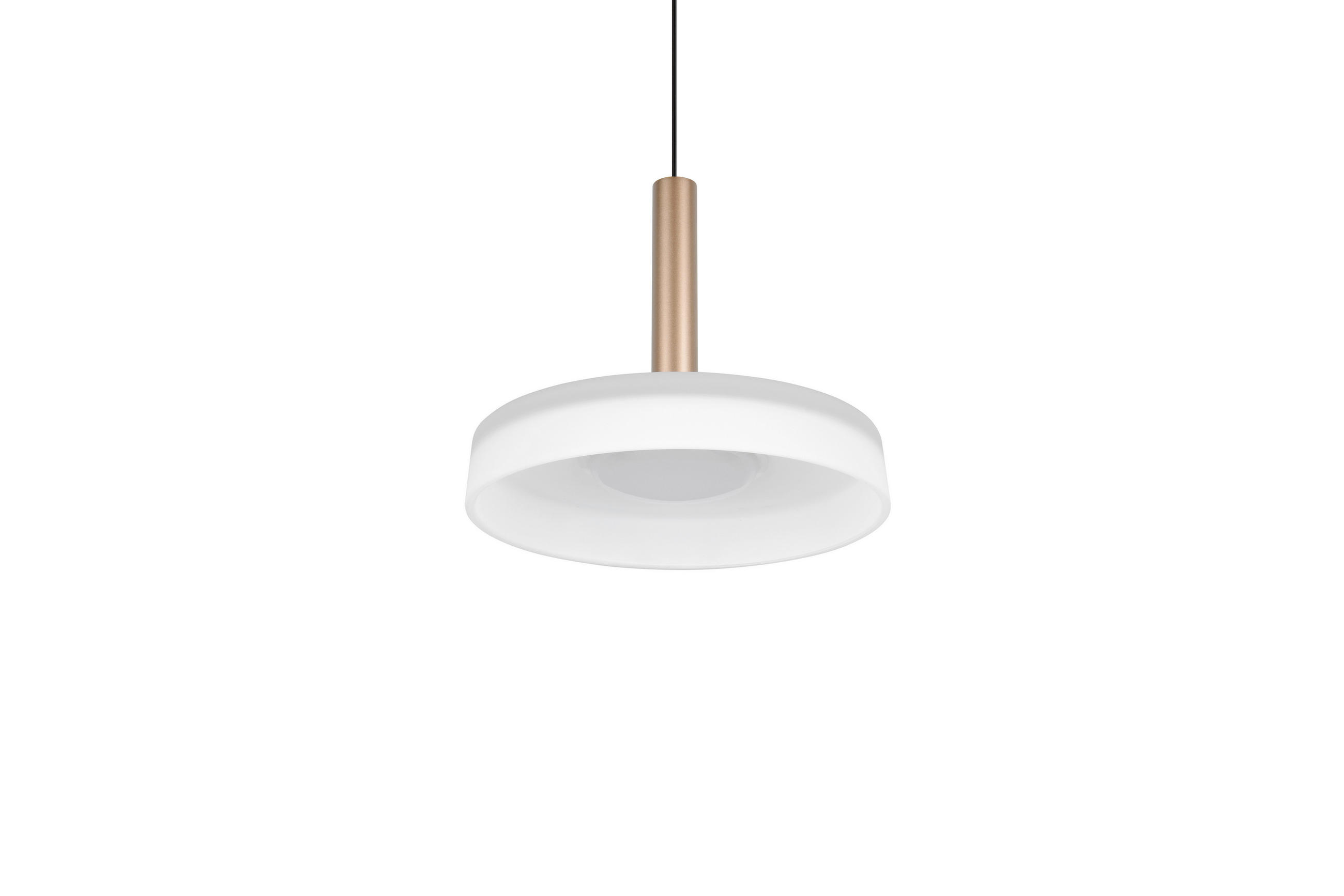 LED-PENDELLAMPA Celeste 22/200 cm  - vit/brun, Design, metall/glas (22/200cm) - Trio Leuchten
