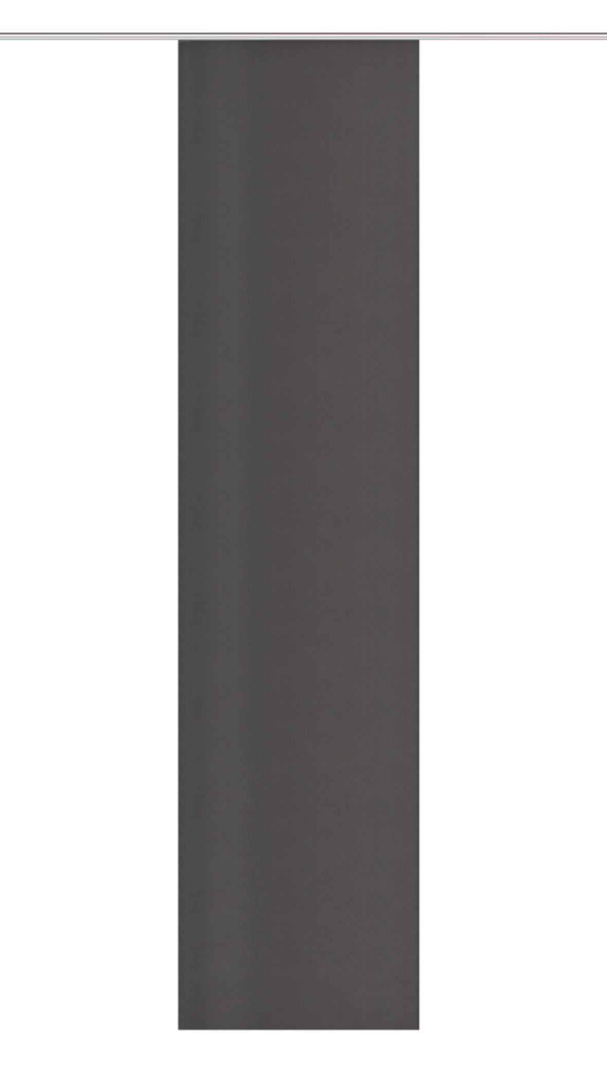 XXXLutz Flächenvorhang Oxford Anthrazit 60x245 cm