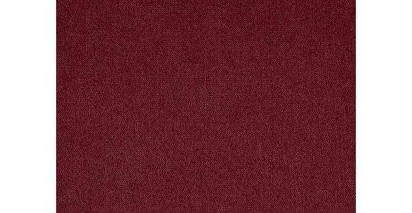 HOCKER in Textil Bordeaux  - Bordeaux/Silberfarben, Design, Textil/Metall (137/43/74cm) - Cantus