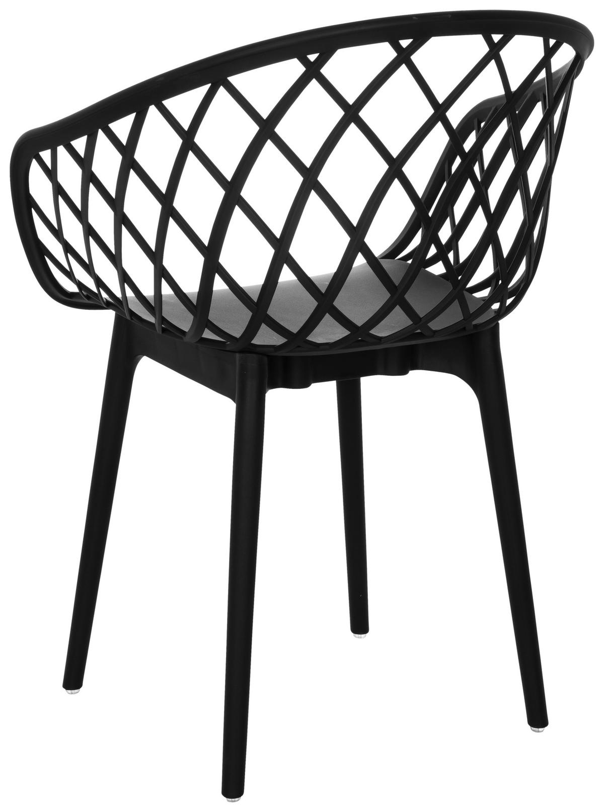 BESÖKSSTOL  i svart  - svart, Basics, plast (57/76/53cm) - MID.YOU
