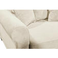 ECKSOFA Creme Cord  - Creme/Schwarz, KONVENTIONELL, Kunststoff/Textil (255/185cm) - Hom`in