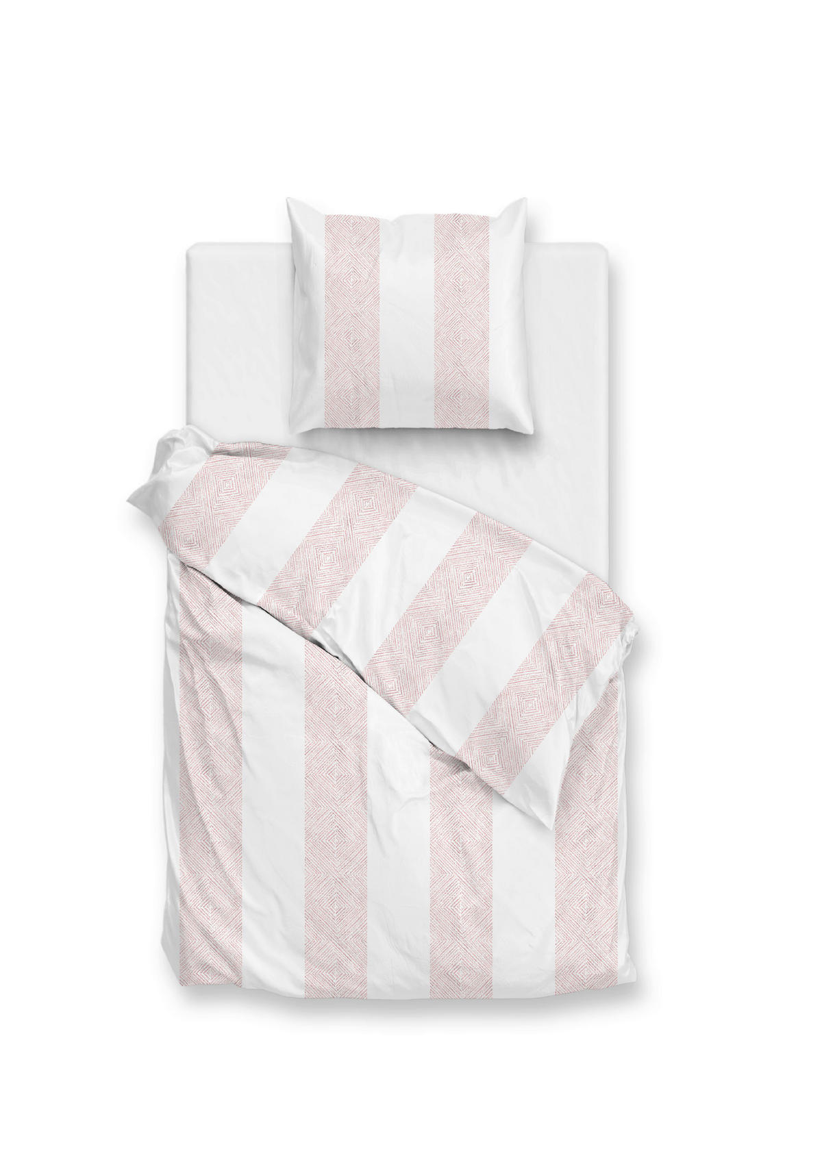 BETTWÄSCHE Tratti-di-Satinado Makosatin 155/220 cm  - Rosa, Basics, Textil (155/220cm)