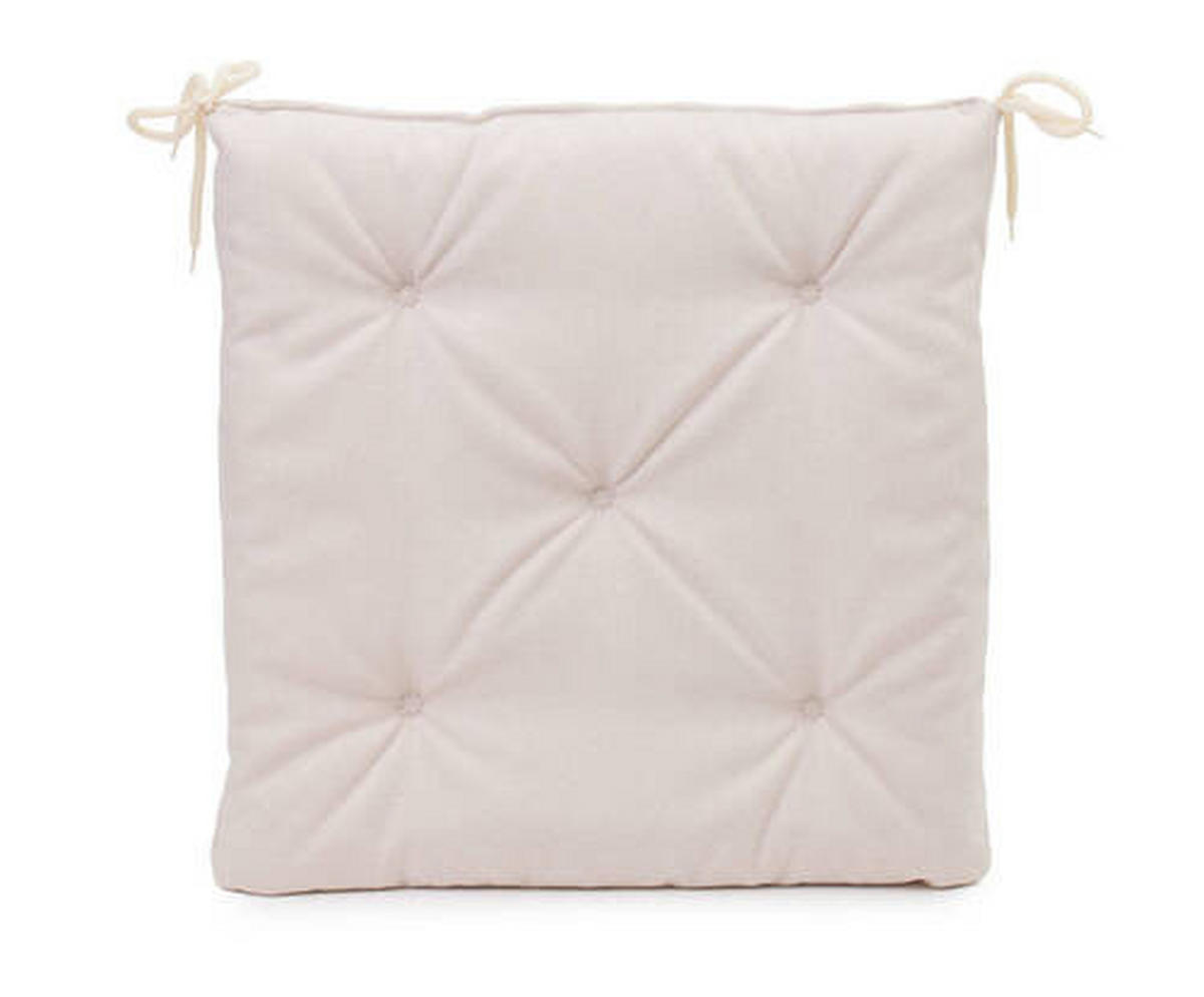 PODSEDÁK, 40/40/4 cm - krémová, Basics, textil (40/40/4cm) - Novel