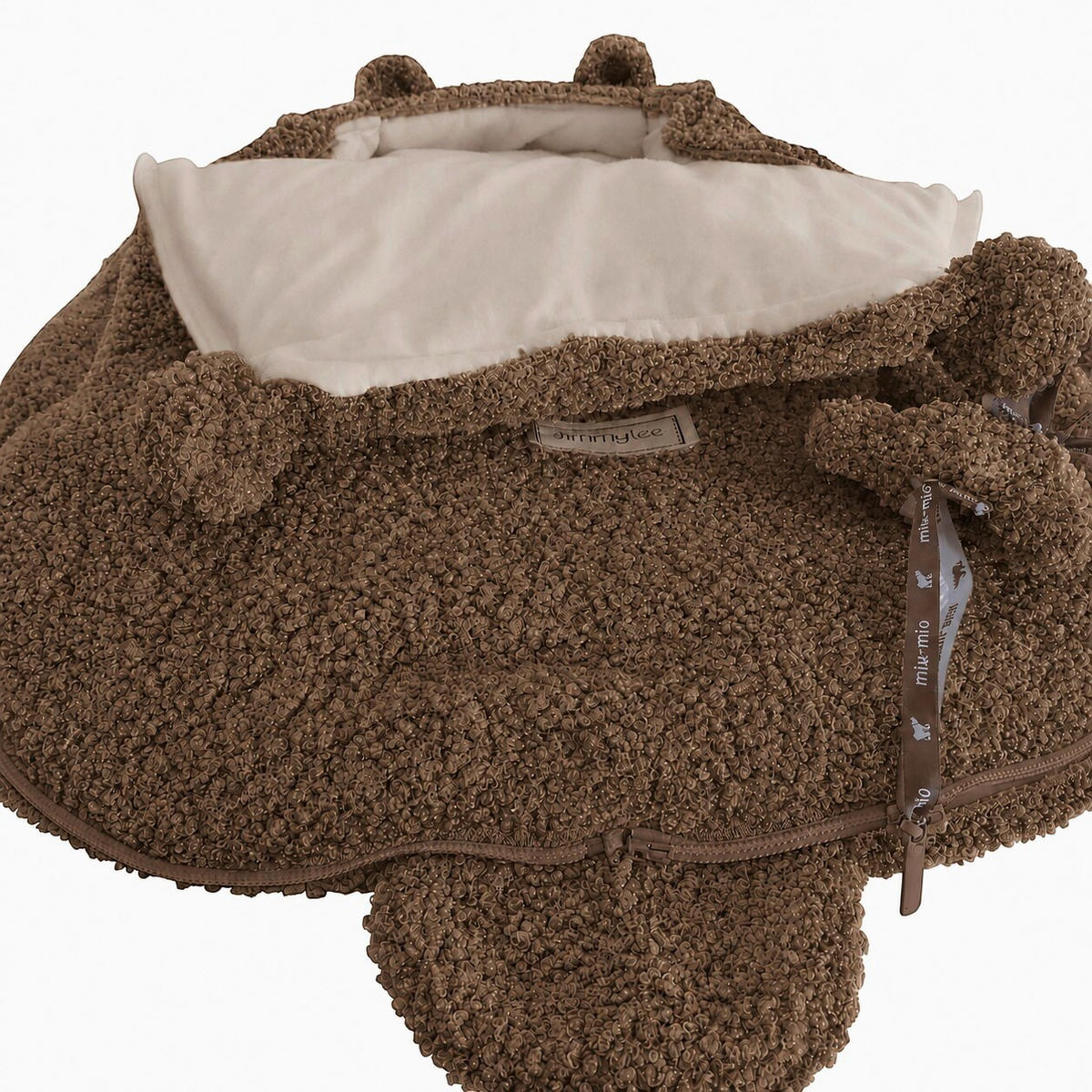 EINSCHLAGDECKE      - Creme/Cappuccino, Trend, Textil (75/40/6cm) - Jimmylee