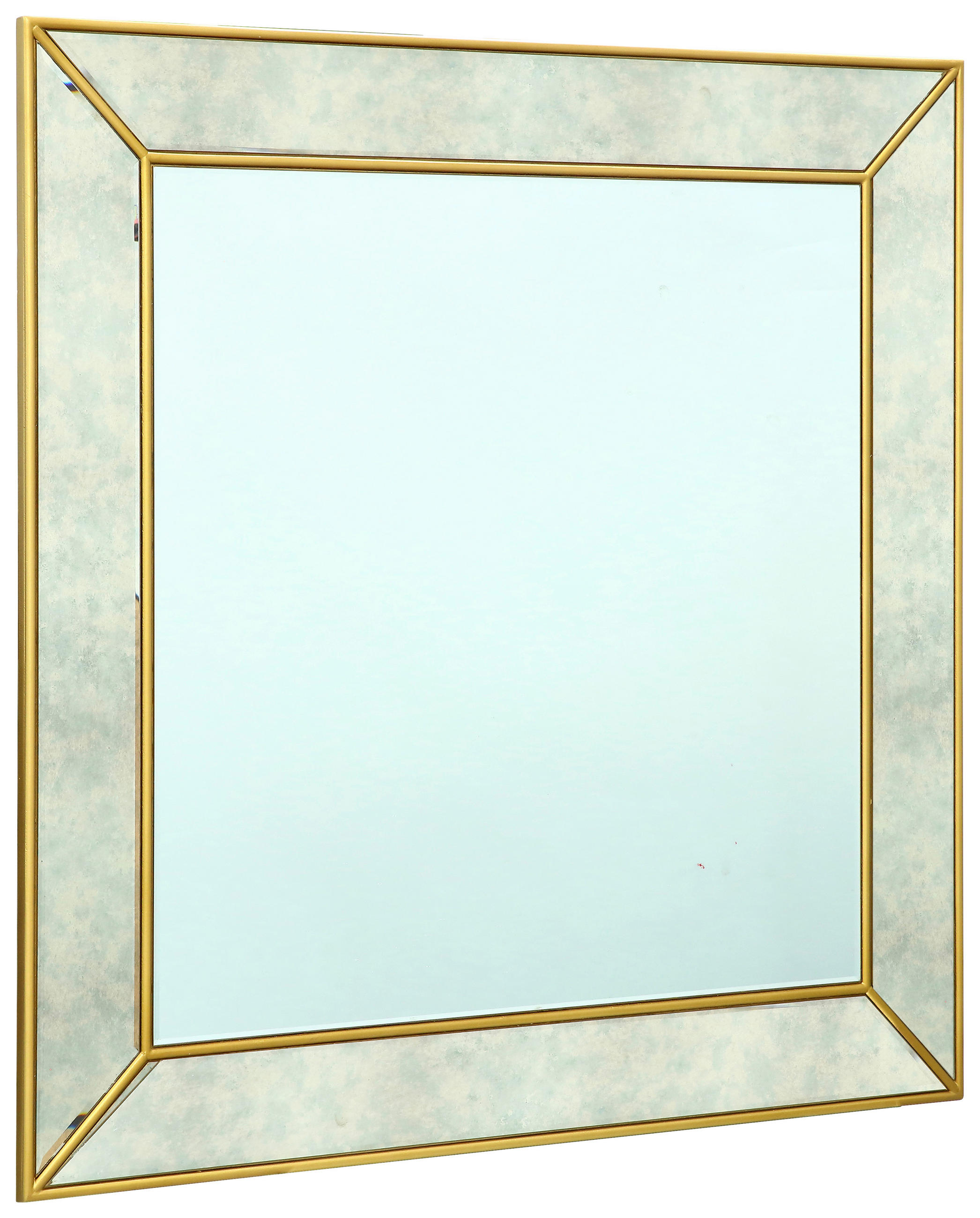 WANDSPIEGEL 100/100/1,9 cm  - Klar, Design, Glas/Holzwerkstoff (100/100/1,9cm) - MID.YOU