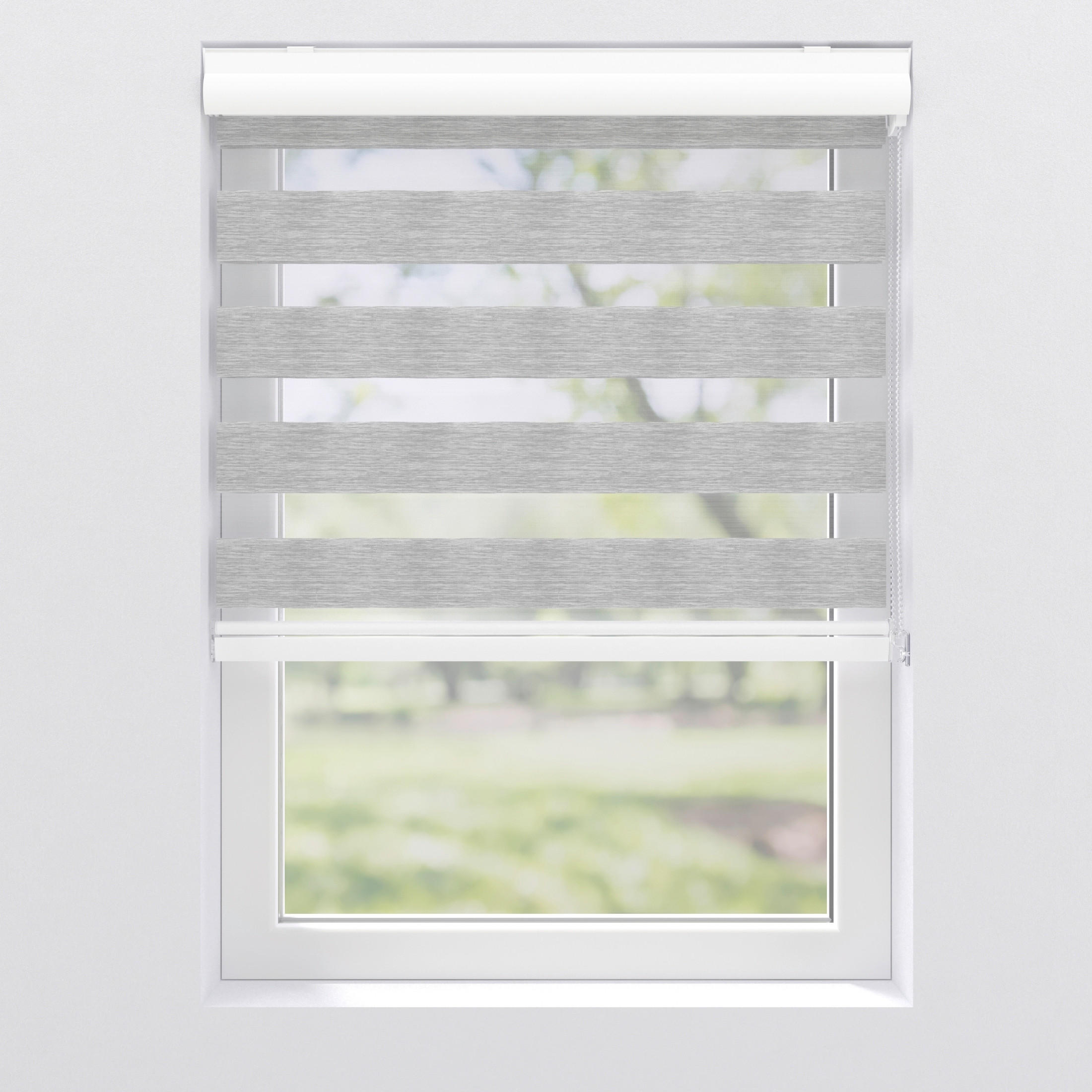 DOPPELROLLO 60/175 cm  - Hellgrau, KONVENTIONELL, Kunststoff (60/175cm)
