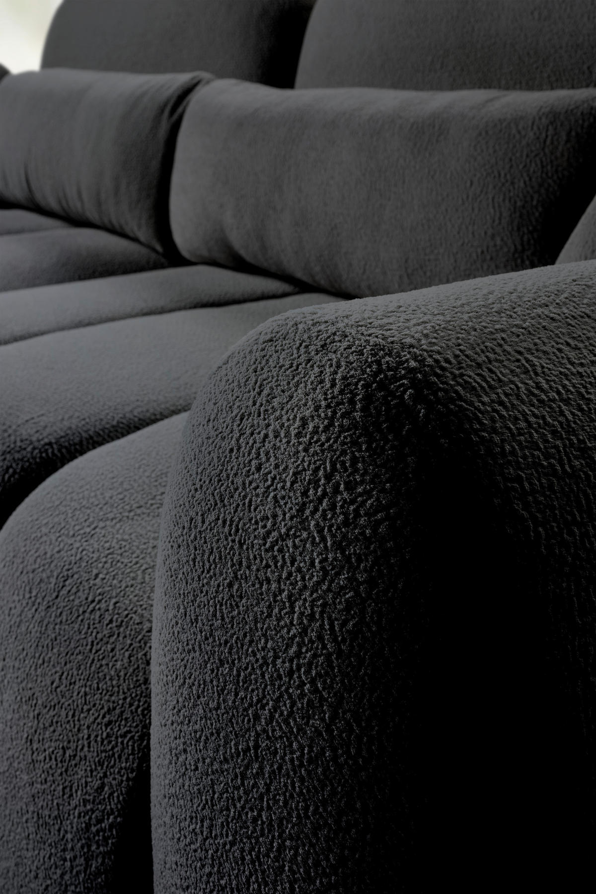 SCHLAFSOFA  mit Webstoff Graugrün  - Schwarz/Graugrün, KONVENTIONELL, Kunststoff/Textil (262/93/117cm) - Carryhome