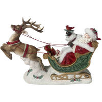 WEIHNACHTSMANN  - Rot/Weiß, LIFESTYLE, Kunststoff (44/14,8/28,1cm) - X-Mas