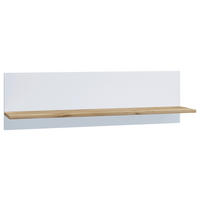FALIPOLC 102/30/20 cm  - méztölgy színű/fehér, Design, faalapú anyag (102/30/20cm) - MID.YOU