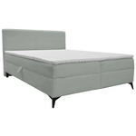 BOXBETT 160/200 cm  in Hellgrau  - Hellgrau/Schwarz, Design, Holz/Holzwerkstoff (160/200cm) - Xora