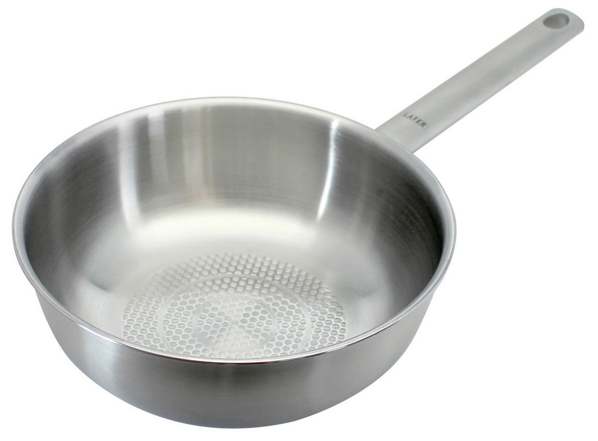 STIELKASSEROLLE Lafer  - Silberfarben, Basics, Metall (20cm) - Johann Lafer