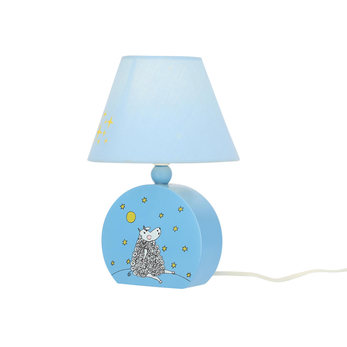 KINDERTISCHLEUCHTE 17/17/20 cm   - Hellblau, Basics, Holzwerkstoff/Textil (17/17/20cm)