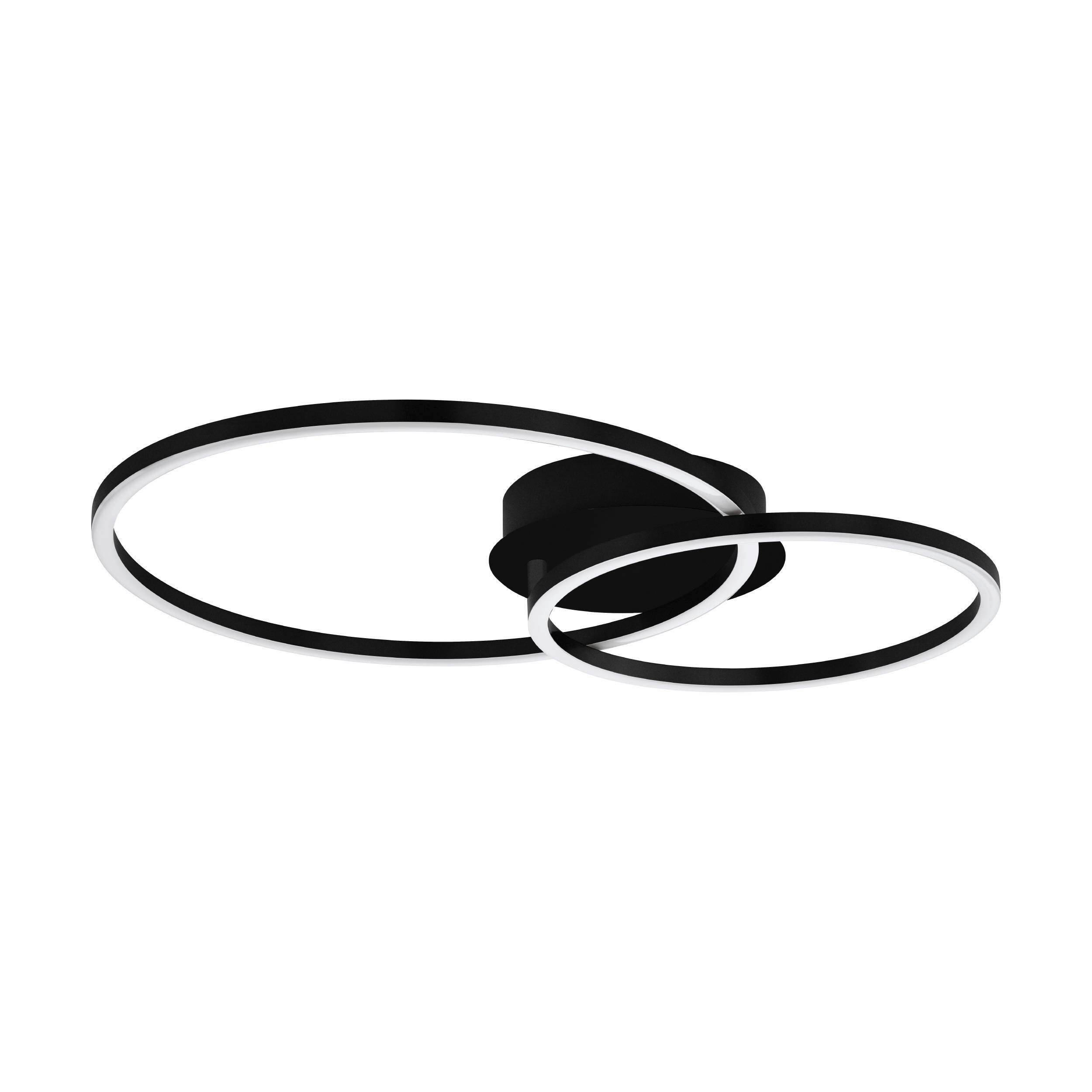 LED-TAKLAMPA 41,5/29/6,5 cm  - vit/svart, Design, metall/plast (41,5/29/6,5cm) - Eglo