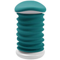 BÜROHOCKER 37,5/53-64/36 cm  - Petrol/Weiß, Design, Kunststoff/Textil (37,5/53-64/36cm) - Topstar