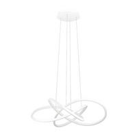 ZÁVESNÉ LED SVIETIDLO,  90/180/90 cm - biela, Basics, plast (90/180/90cm)