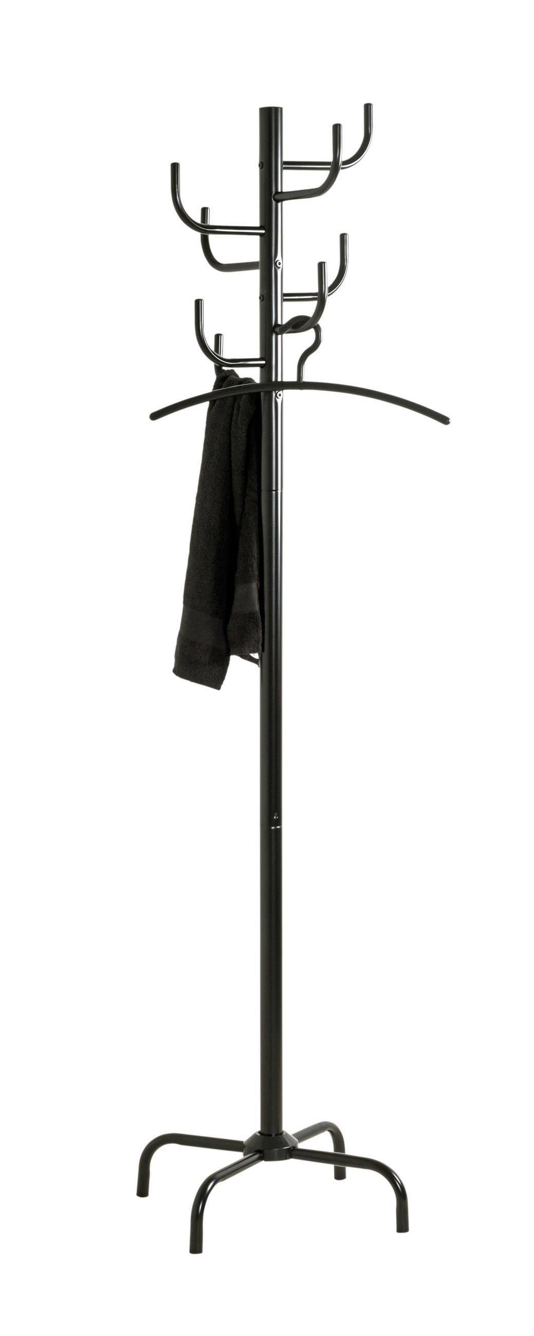 RUHAÁLLVÁNY fekete 37/180/37 cm   - fekete, Basics, fém (37/180/37cm) - Boxxx