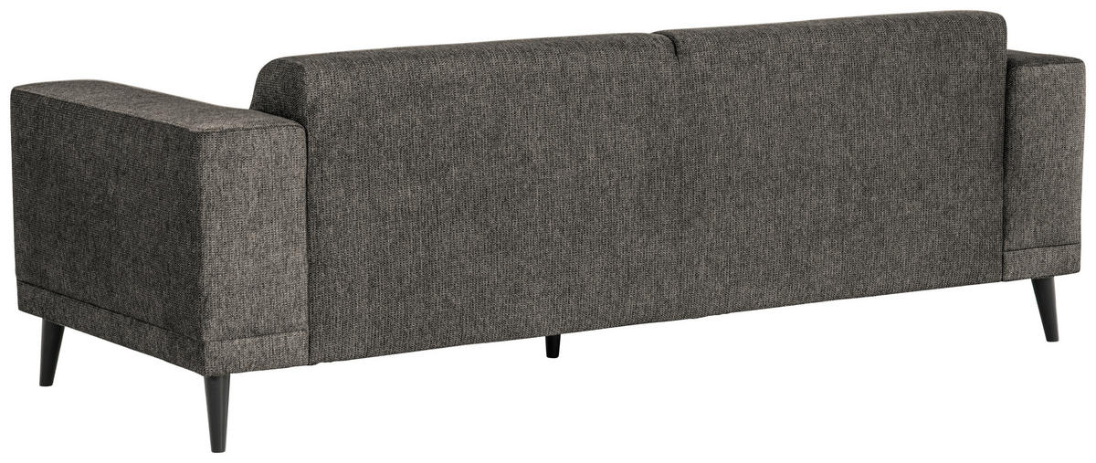 3-SITZER-SOFA OSLO_LZ Webstoff Anthrazit  - Anthrazit/Schwarz, Design, Holz/Textil (218/77/93cm) - MID.YOU