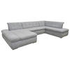 WOHNLANDSCHAFT Grau Mikrofaser  - Chromfarben/Grau, KONVENTIONELL, Textil/Metall (172/353/216cm) - MID.YOU
