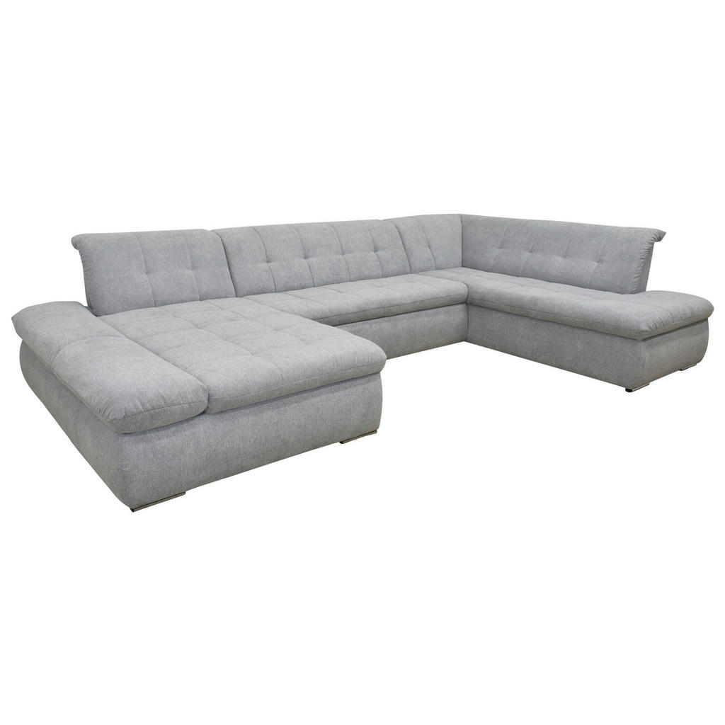 Wohnlandschaft Moric Grau Mikrofaser