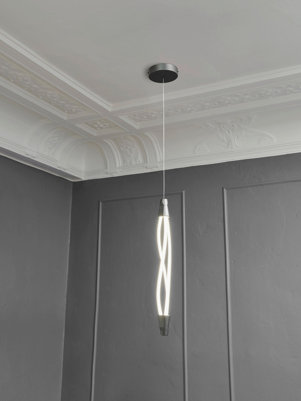 LED-HÄNGELEUCHTE 15/112 cm  - Dunkelgrau, Design, Kunststoff (15/112cm) - Osram