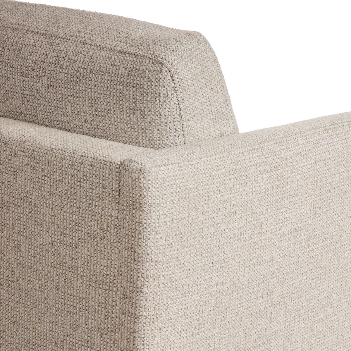 FÅTÖLJ i trä, textil ljusgrå  - ek Bianco/ljusgrå, Design, trä/textil (78/67/92cm) - Pure Home Comfort