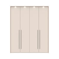 ORMAR SA KLASIČNIM VRATIMA  187/226/60 cm  - Dizajnerski, pločasti materijal/plastika (187/226/60cm)