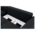 ECKSOFA in Lederlook Anthrazit  - Chromfarben/Anthrazit, KONVENTIONELL, Kunststoff/Textil (195/293cm) - Carryhome