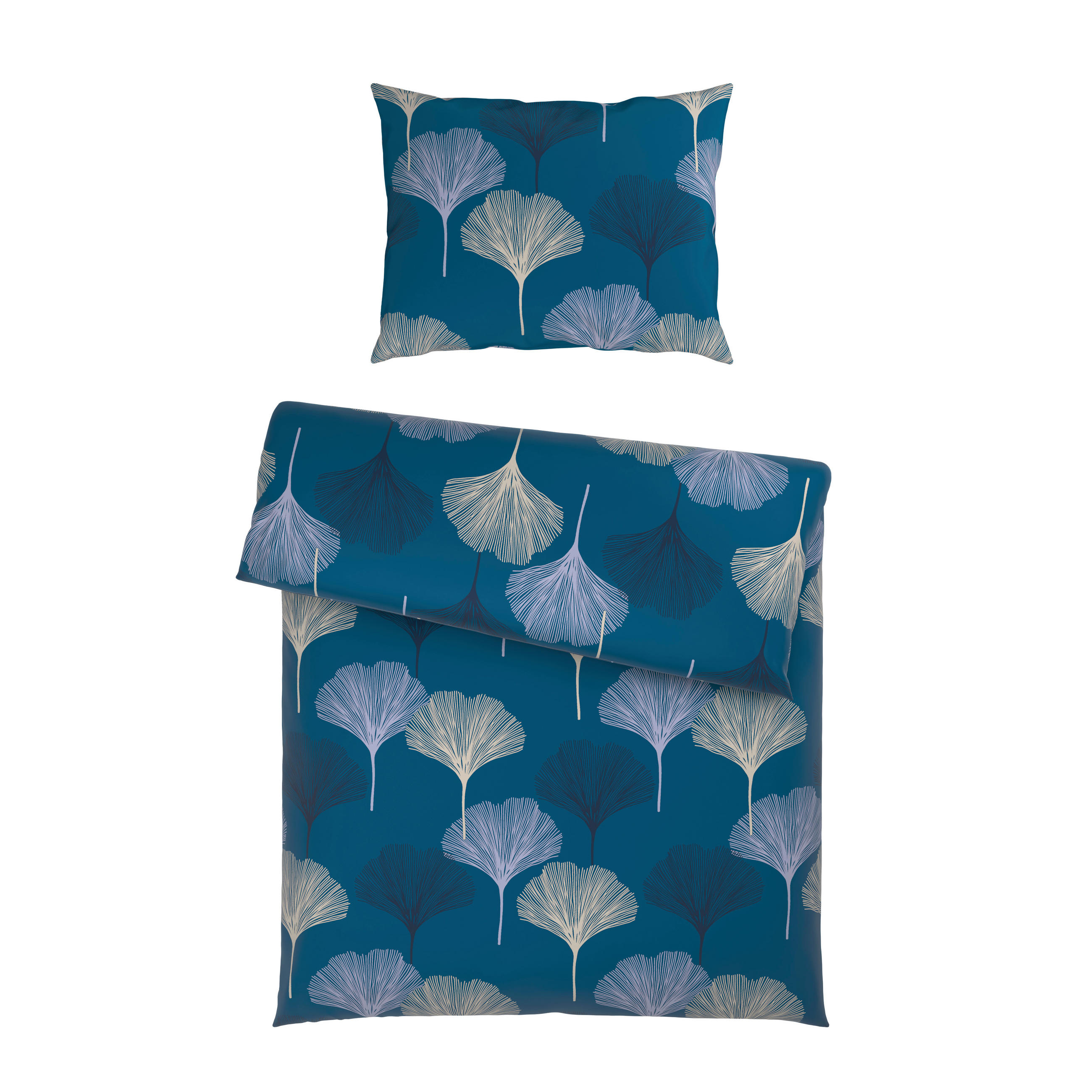 BETTWÄSCHE KALIO Satin 140/200 cm  - Beige/Weiß, KONVENTIONELL, Textil (140/200cm) - Esposa